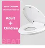 Couvre-siège Double couche adulte enfant siège de toilette pot pour enfants couverture de formation empêcher la chute couvercle de toilette pour enfants pot de voyage à fermeture lente 231016