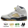 Jumpman 5 Basketbollskor Herrtränare Jord 5S Archaeo Brown Year of the Dragon Bourgogne Midnight Navy Lucky Green Olive Black Muslin Pink Sail Unc Aqua Men Sneakers