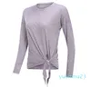 Robe de Yoga pour femmes, Cover-Up à manches longues, hauts amples, respirant, léger, chemise de sport, course à pied, séchage rapide