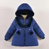 Piumino 2 3 4 anni Mantieni caldo Giacca per ragazze Autunno Inverno Piccola principessa Cerniera con cappuccio Capispalla per bambini Regalo di Natale Abbigliamento per bambini 231016