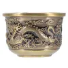 Wine Glasses Dragon Phoenix Cup Vintage Home Decor Kungfu Teacup Goblet Decorative Household Zinc Alloy Chinese Style Retro Office Vas