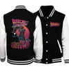 Men's Jackets Retro Neon B-Backs to the Future Baseball Jacket Sweatshirt Long Sleeve Jacket High Quality Coat x1016