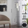 Zemin lambaları Modern Led Zemin Lambası Nordic Yaratıcı Basit Uzaktan Kumanda Parlaklık Ayarlanabilir Fonksiyon Ayak Anahtarı Uygun Yatak Odası Aydınlatma Q231016