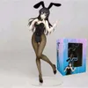 Finger Toys 20cm Anime Rascal Does Not Dream of Bunny Girl Senpai Sexy Figure Toy Senpai Sakurima Mai Chair Sexy Anime Action Figure Toys