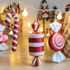 Christmas Decorations 1Set Big Lollipop Candy Cane Christmas Tree Hanging Pendant Noel Xmas Gifts New Year Ornaments 2023 Christmas Home DecorationsL23/10/14