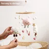 الهواتف المحمولة# 1SET Baby Crib Mobile Baby Baby Cartoon Cloud Star Wooden Wood Wind Chime Bell Bell Crib Thanging Toys Room Decors Decors Baby 231016