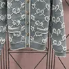 Damessweater Dames Ronde Hals Letter Gedrukt Ontwerp Gebreid Vest Met Lange Mouwen Retro Casual Pullover Top