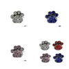 Hundehalsbänder, Leinen, 4 Farben, Pfotenstil, 10 mm, Strass, Diamante, Haustier-Charms, DIY-Slider, personalisiert, 3696438, Drop-Lieferung nach Hause, Gard Dhtxe