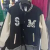 Erkek Ceketler Kış Kalın Havlu İşlemeli St. Michael Ceket Erkekler 1 1 En Kaliteli Yama İş Deri Kapak Beyzbol Ceket X1016