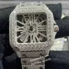 Luxury Watch Top New Skeleton VVS Moissanite watch iced out wristwatches diamonds 2023 test sapphire Rose Gold