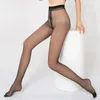 Calzini da donna Collant estivi in nylon Collant nero ultrasottile traspirante altamente elastico per calze da donna Seta magra senza cuciture