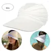 Szerokie brzegowe czapki Summer Beach Hat Big Visor Sun for Women Outdoor UV Ochrona UV Top Pusty Ladies Sport Cap