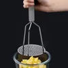 Stainless Steel Potato Masher Press Potato Masher Rice Puree Juicer Pusher Smooth Potatos Tool Fruit Vegetable Tools Q648