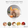 Gift Wrap 1050100 Kraft Paper Bag Portable Small Sandwich Bread Party Wedding Burger Packaging Takeaway4450457 Drop Delivery Home Ga Dhuyh