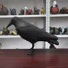 Simulation Black Crow Raven Bird Repellent Pest Control Pigeon Repellent Outdoor Garden Decoration
