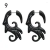 Brincos de parafuso prisioneiro 1 par acrílico espiral orelha taper falso maca expansores calibre túnel plug earlobe brinco piercing jóias do corpo