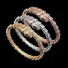 love bangle tennis designer jewelry womens bracelet diamond lovely snake silver rose gold jewellery copper plate party wedding charm girlfriend serpent bracelet5