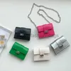 Cross Body Single Shoulder Crossbody Card Bag For Popular Silver Bag Fashionable Mini Chain Bag Forcatlin_fashion_bags