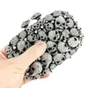 Bags Minaudiere Boutique Dinner De Skull Evening FGG Party Super Crystal Clutch Mini Purse Women and Handbags Black Silver