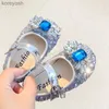 Babyschoenen 11-16 cm Hoge kwaliteit babymeisjes Babyschoenen voor verjaardagsfeestje Twinkle Crystal Zachte peuterschoenen voor herfst 0-3Y Baby FlatsL231016