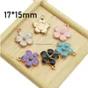 Takılar Bütün 100 PCS Moda Klasik Sevimli Emaye Çiçek Charms Charms Kolye Kolye Bilezik DIY Eşsiz Kadın Mücevher Aksesuar241r Takı DHEB6