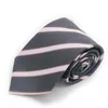 Bow Ties Fashion Rands Slips för man dagligen slips 8 cm marinblå män grå gul gravata affär bröllop fest halsdräkt
