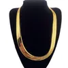 Haute qualité 75cm 10mm Hip Hop hommes chaînes à chevrons collier doré rappeur grosse chaîne garçons rappeur discothèque DJ Jewelry190Y