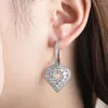 Boucles d'oreilles de luxe en zircone cubique, bijoux haut de gamme brillants pour femmes, beaux cadeaux exquis, accessoires de mariage