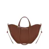 Tonca Textured Duo Shoulder Camel Numero Un Nano Ma Le Cyme Tote Damen Umhängetaschen Lady Handtasche Ledertasche Half Moon