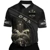 Polos pour hommes marque mécanicien 3D partout imprimé hommes Polo été à manches courtes T-shirt rue surdimensionné décontracté hauts 2023