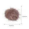 BERETS 2 PCS IMITATION RACCON FUR BALL GIRLS EARRINGS Kvinnor Prorning Bulk Plush Decoration Hats Kläder