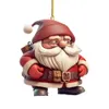 2023 Acrylic Plane Santa Claus Pendant Christmas Tree Decoration Christmas Home Decorations Pendant