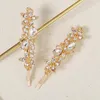 Hair Clips 12sets Golden Charming Jewelry Women Clip Bridal Hairpin Wedding Accessories For Bride Styles Mixed