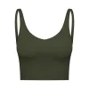 LLU-22 Yoga Bra Align Tank Womens Sport BH Klassiker beliebter Fitness Butter Weich Tank Fitnessstudio Crop Yoga Weste Rückenschockdicht mit abnehmbarem Brustpolster Großhandel