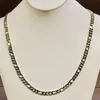 10k Solid Gold Handmade Figaro Curb Link Mens Chain Necklace 24 57 GRAMS 6 5 MM278R