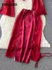 ワークドレスチルジオ女性フローラルプリントスカートスーツファッションビンテージ4ピース親密な衣装甘いエキゾチックな透明なセクシーパジャマセット