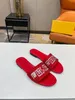 Women's flat bottomed outdoor slippers, anti slip sandals, summer fashion wide slippers, high-quality hot selling classic 35-43