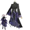 Costume de Cosplay d'arbalète Lin Yuxia, perruque, robe noire, uniforme gothique, Costume de jeu de rôle de fête de carnaval d'halloween