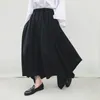 Men's Pants Trendy Spring And Summer Black Casual Loose Cropped Irregular Culottes