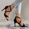 Dress Shoes Women's On Sale 2023 High Quality Ankle Strap Sandals Summer Elegant Party Sexy Heels