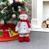 Décorations de Noël Poupée de fête de l'année Père Noël Bonhomme de neige portant un chapeau Cadeau Maison El Supermarché Décoration Elk Ornements Fournitures