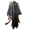 Cosplay Anime Gioco Genshin Impact Zhongli Zhong Li Morax Geo Papà Costume Cosplay Parrucca Liyue I Sette Dei Hallowen Intrattenimento Musiche E Canzoni Uniforme vestito