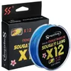 Linha de trança Sougayilang X12 PE Linha de pesca trançada Forte PE resistente à abrasão Fio de pesca para água salgada de água doce Equipamento de pesca ao ar livre 231016