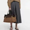 2024 New the row bag Designer Bags Leather Margaux 17 Nylon Collar Large Capacity Commuter Versatile Handbag Tote BagClassic tote THE ROW