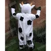 Halloween belle vache mascotte costume de qualité supérieure dessin animé thème personnage adultes taille fête de Noël publicité extérieure tenue costume