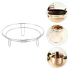 Bols Gril de table Support de casserole en acier inoxydable Casserole de cuisine Multi-fonction Wok Fil Cuisson Vapeur Support de comptoir antidérapant Supports