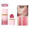 Natural Color Liquid Blush Makeup Multi-use Face Blusher Contour Lasting Cream Cheek Tint Brown Peach Pink Blush Highlighter Makeup