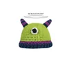 Cartoon Monster Vorm Wintermuts Kleuraanpassing Media Pioneer Hoeden voor volwassenen Gebreid Warm houden Unisex Dagelijks gebruik 230920