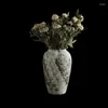 Vases Bonsai Ikebana Interior Flower Vase Ceramic Floor Mold Dry Grass Porcelain Luxury Vaso Per Fiori Decoration Home YX50VS