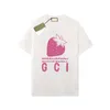 Designer T-shirt Summer Gu Brand T Shirts Mens kvinnor Kort ärm Hip Hop Streetwear Tops Shorts Klädkläder G-23